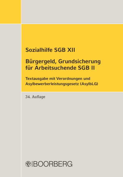 Cover des Buchs: Sozialhilfe SGB XII Bürgergeld, Grundsicherung für Arbeitsuchende SGB II