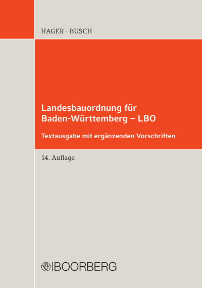 Cover des Buchs: Landesbauordnung für Baden-Württemberg - LBO