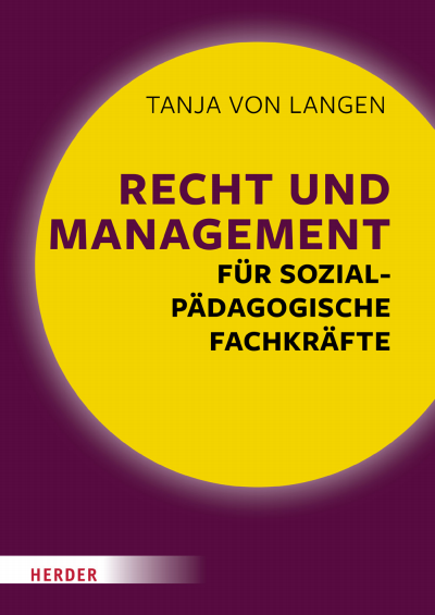 Cover des Buchs: Recht und Management für sozialpädagogische Fachkräfte