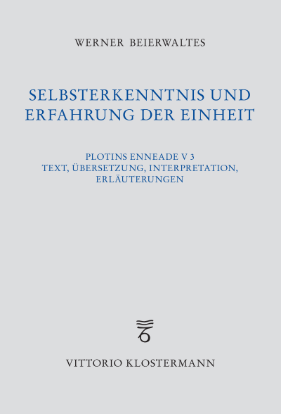 Cover des Buchs: Selbsterkenntnis und Erfahrung der Einheit