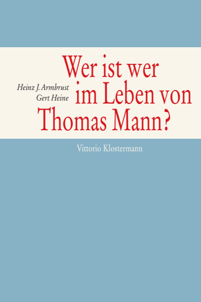 Cover des Buchs: Wer ist wer im Leben von Thomas Mann?