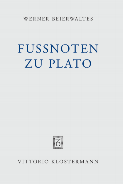 Cover des Buchs: Fußnoten zu Plato