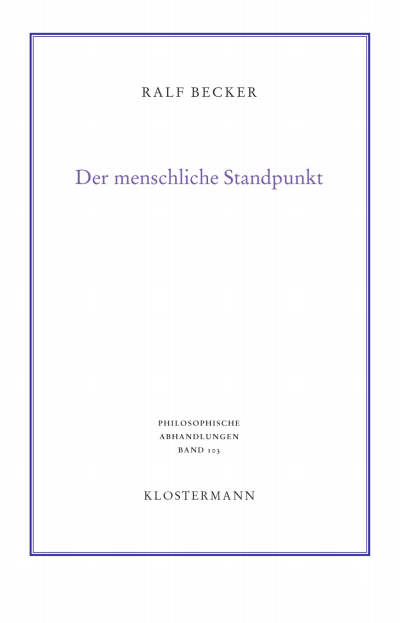 Cover des Buchs: Der menschliche Standpunkt