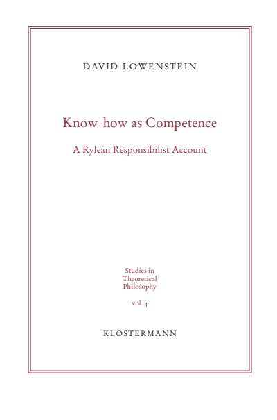 Cover of book: Know-how as Competence