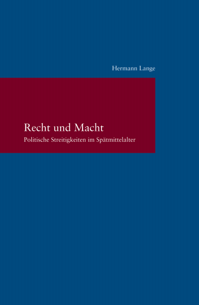 Cover des Buchs: Recht und Macht