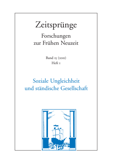 Cover des Buchs: Soziale Ungleichheit und ständische Gesellschaft