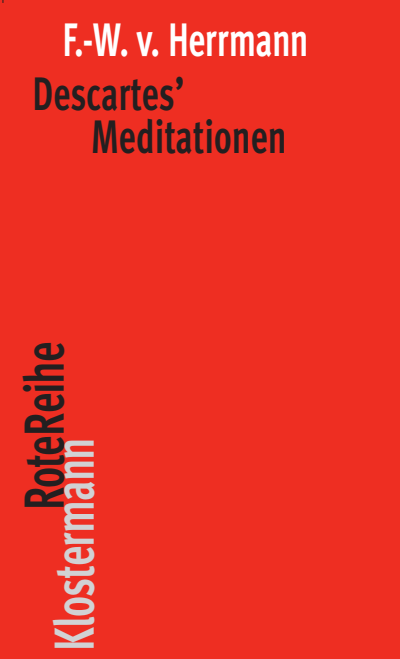 Cover des Buchs: Descartes' Meditationen