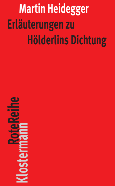 Cover des Buchs: Erläuterungen zu Hölderlins Dichtung