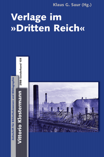 Cover des Buchs: Verlage im "Dritten Reich"