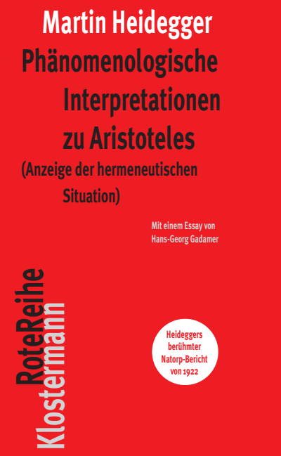 Cover des Buchs: Phänomenologische Interpretationen zu Aristoteles