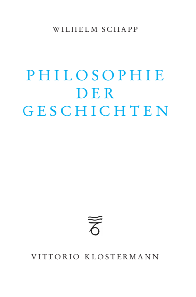 Cover des Buchs: Philosophie der Geschichten