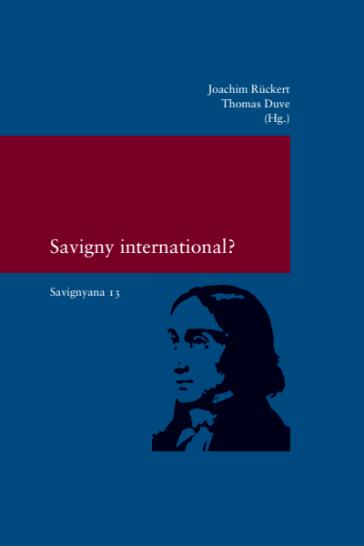 Cover des Buchs: Savigny international?