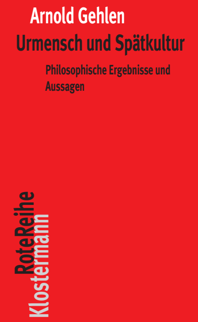 Cover of book: Urmensch und Spätkultur