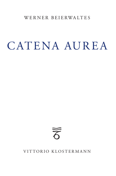 Cover des Buchs: Catena aurea