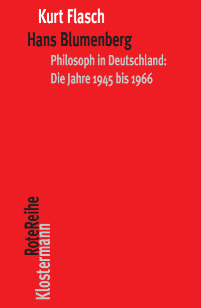 Cover of book: Hans Blumenberg