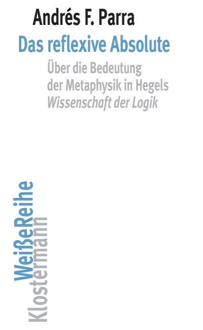 Cover des Buchs: Das reflexive Absolute