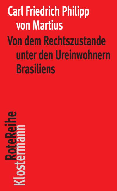 Cover of book: Von dem Rechtszustande unter den Ureinwohnern Brasiliens