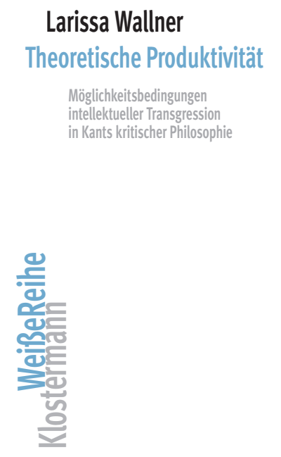 Cover of book: Theoretische Produktivität