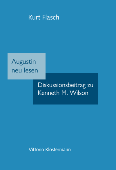 Cover of book: Augustin neu lesen