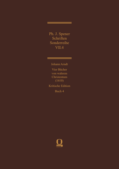 Cover of book: Philipp Jakob Spener: Schriften