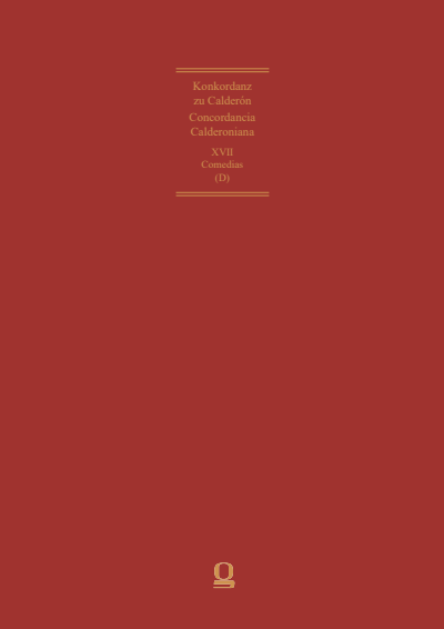Cover of book: Concordancia Calderoniana / Konkordanz zu Calderón