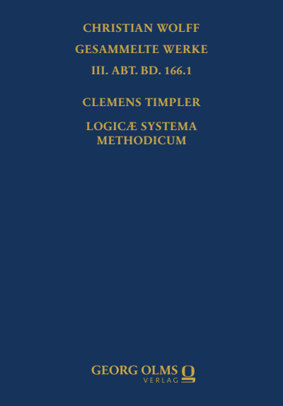 Cover des Buchs: Logicae systema methodicum