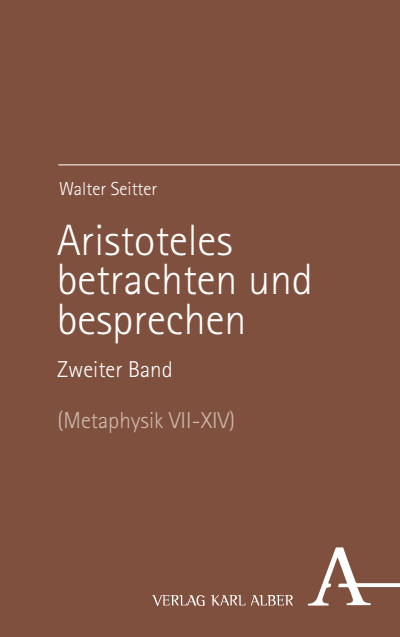 Cover des Buchs: Aristoteles betrachten und besprechen