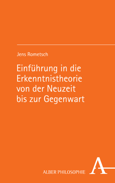Cover des Buchs: Einführung in die Erkenntnistheorie von der Neuzeit bis zur Gegenwart