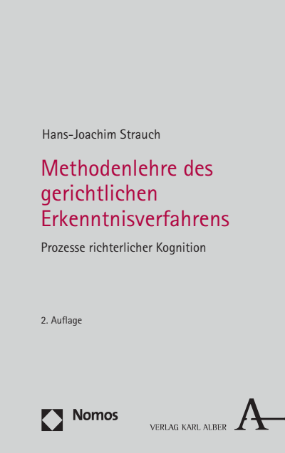 Cover des Buchs: Methodenlehre des gerichtlichen Erkenntnisverfahrens