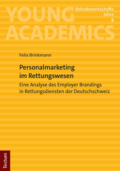 Cover des Buchs: Personalmarketing im Rettungswesen