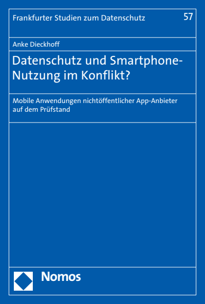 Cover des Buchs: Datenschutz und Smartphone-Nutzung im Konflikt?