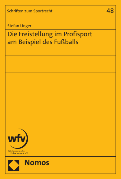 Cover of book: Die Freistellung im Profisport am Beispiel des Fußballs