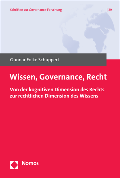 Cover des Buchs: Wissen, Governance, Recht.