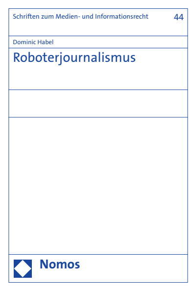 Cover des Buchs: Roboterjournalismus