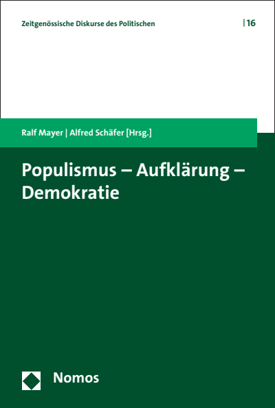 Cover des Buchs: Populismus - Aufklärung - Demokratie