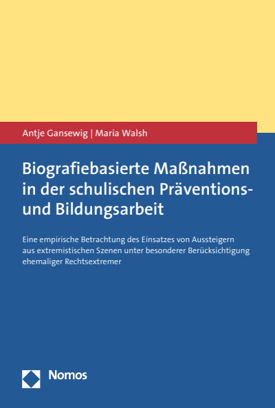 Cover des Buchs: Biografiebasierte Maßnahmen in der schulischen Präventions- und Bildungsarbeit