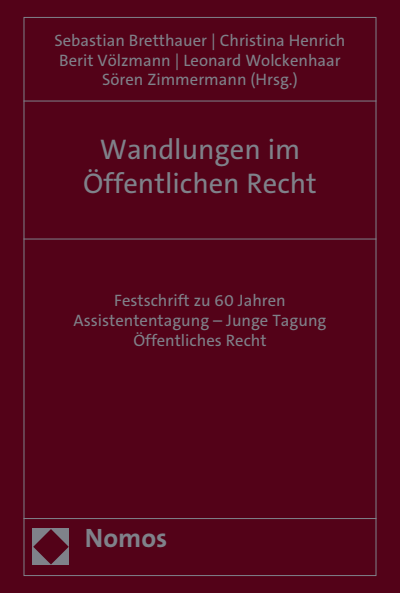 Cover of book: Wandlungen im Öffentlichen Recht