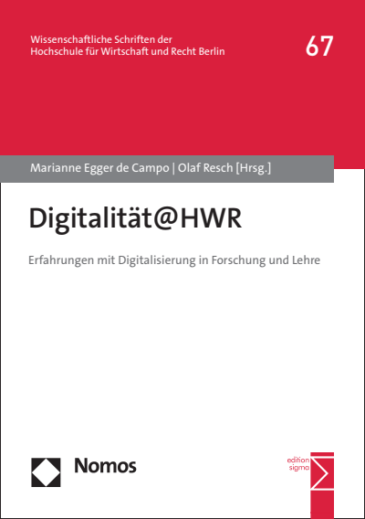 Cover des Buchs: Digitalität@HWR