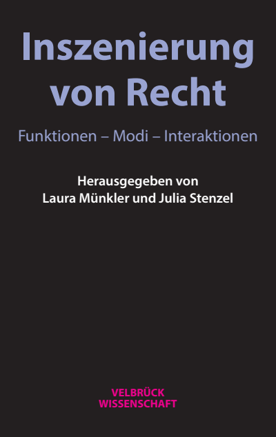 Cover des Buchs: Inszenierung von Recht