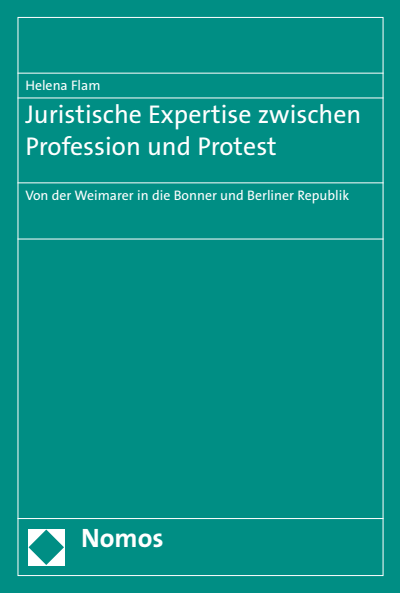Cover des Buchs: Juristische Expertise zwischen Profession und Protest