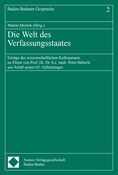 Cover des Buchs: Die Welt des Verfassungsstaates