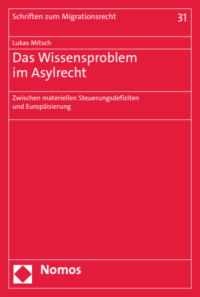 Cover of book: Das Wissensproblem im Asylrecht