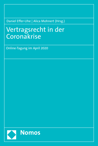 Cover of book: Vertragsrecht in der Coronakrise