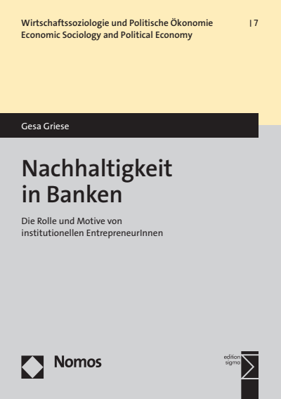 Cover des Buchs: Nachhaltigkeit in Banken