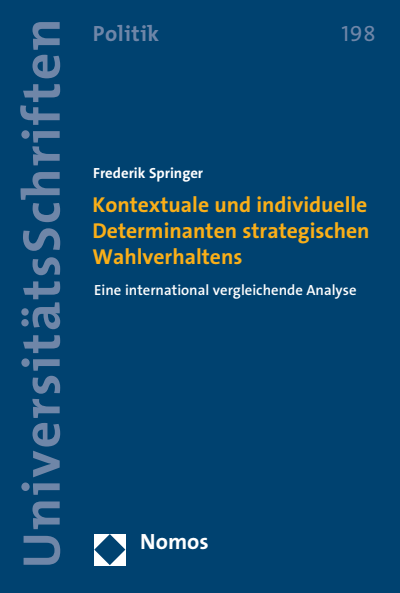 Cover des Buchs: Kontextuale und individuelle Determinanten strategischen Wahlverhaltens