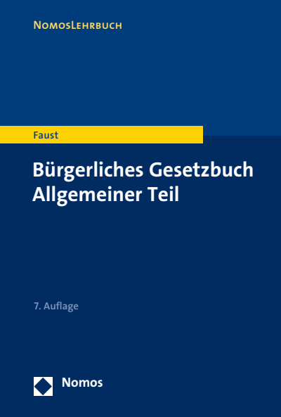 Cover des Buchs: Bürgerliches Gesetzbuch Allgemeiner Teil