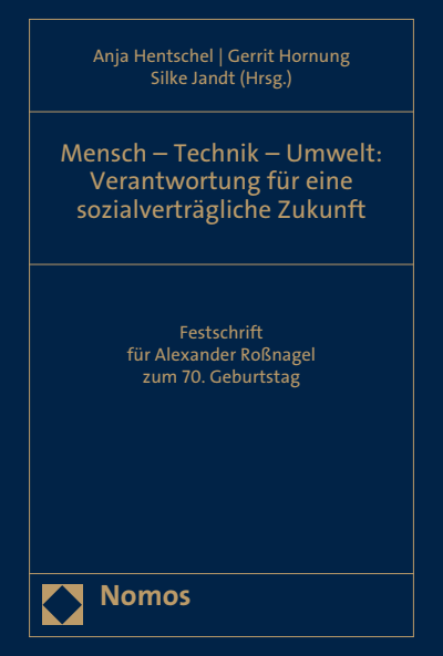 Cover des Buchs: Mensch - Technik - Umwelt: Verantwortung für eine sozialverträgliche Zukunft