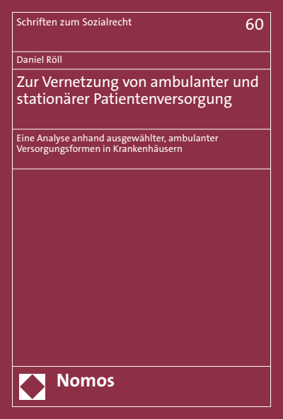 Cover des Buchs: Zur Vernetzung von ambulanter und stationärer Patientenversorgung