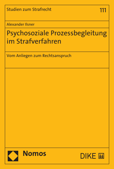 Cover des Buchs: Psychosoziale Prozessbegleitung im Strafverfahren