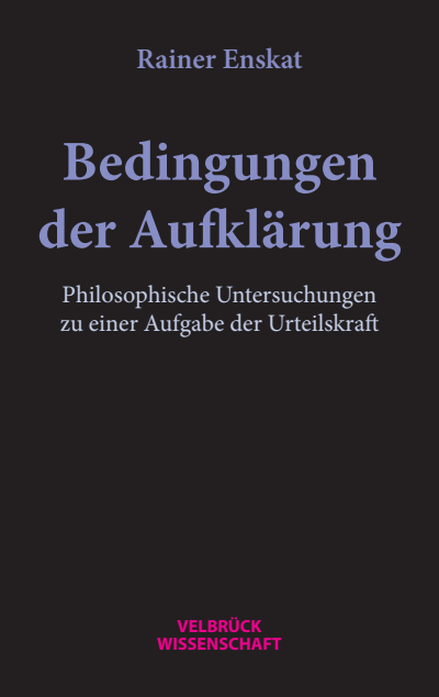 Cover des Buchs: Bedingungen der Aufklärung